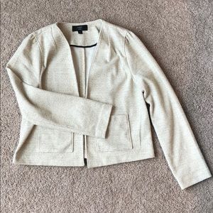 J.Crew White Bouclé Blazer